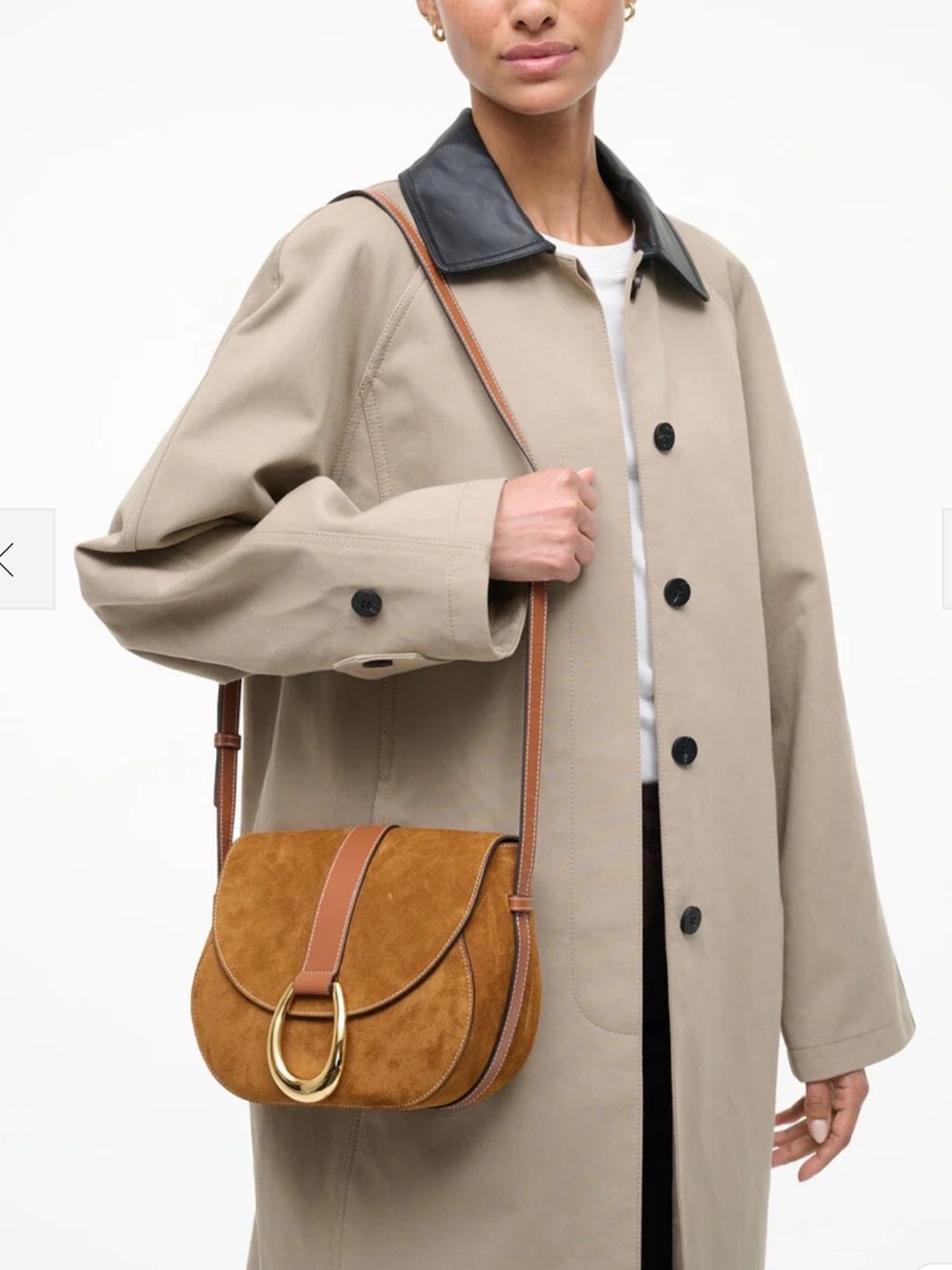 STAUD Bella Saddle Bag - Tan